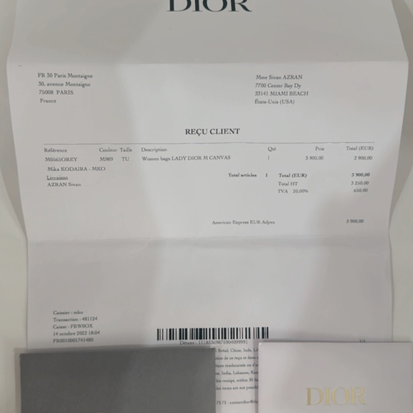 medium Lady D-Lite bag black - Picture 11 of 11